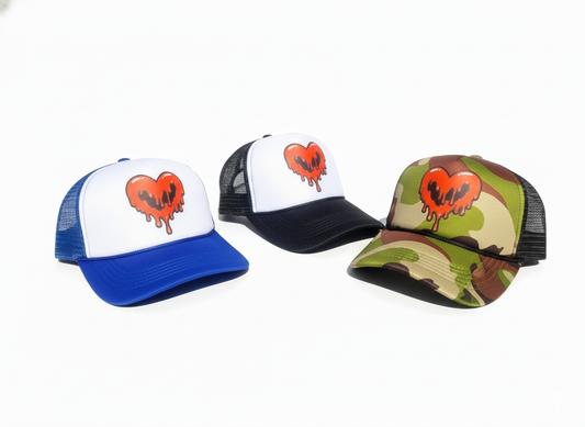 "Dripping Heart" Trucker Hats