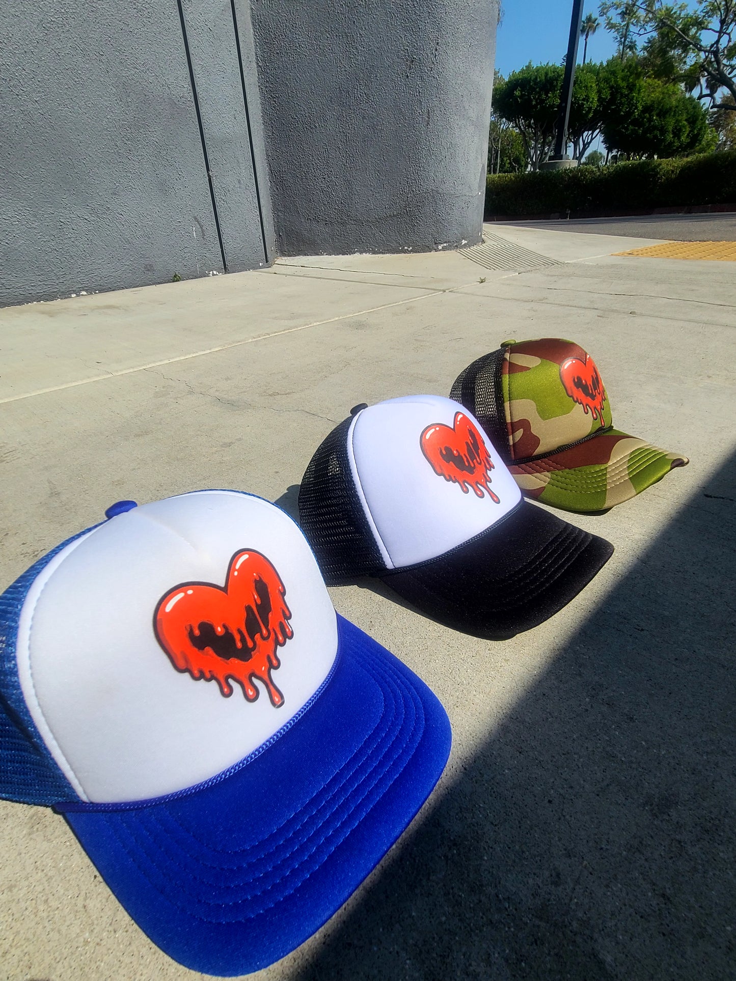 "Dripping Heart" Trucker Hats